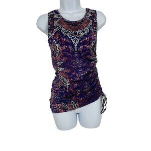 Athleta Aqualuxe Printed Rashguard  Swim Top Size XS